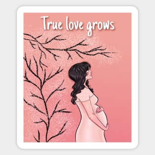 True love grows Sticker